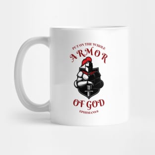 PUT ON THE WHOLE ARMOR OF GOD/MAROON Mug